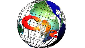 Weltkugel CO2 von Uta Herbert / pixelio.de