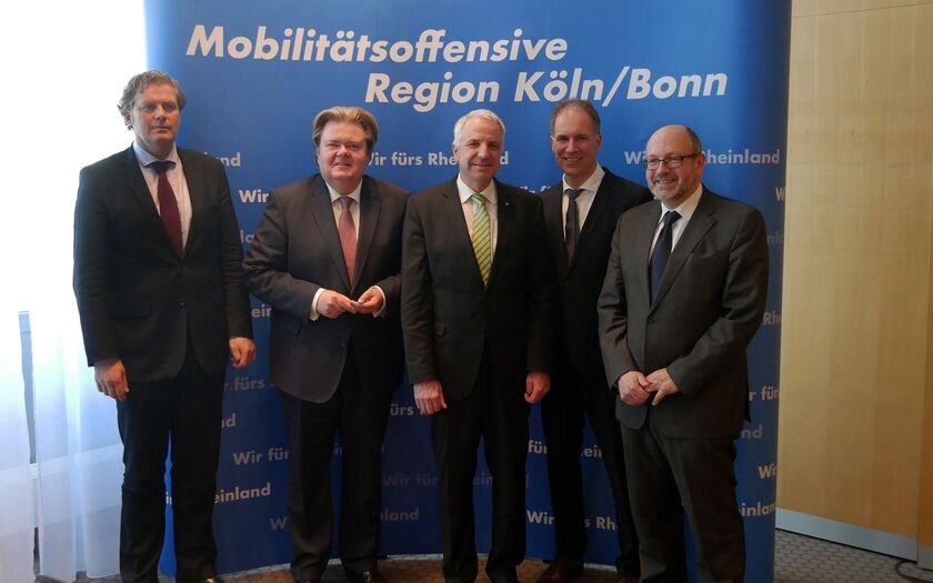 v.l.n.r.: Dr. Reimar Molitor, Klaus Voussem, Rainer Deppe, Dr. Norbert Reinkober und Benedikt Hauser