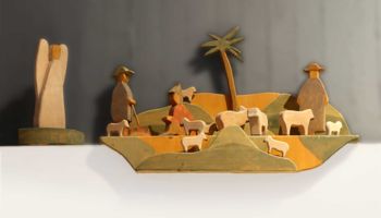 Weihnachtskrippe aus dem Stephanuns-Gemeindezentrum der Evangelischen Kirchengemeinde in Hilgen-Neuenhaus