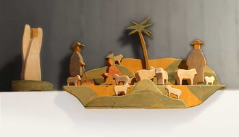 Weihnachtskrippe aus dem Stephanuns-Gemeindezentrum der Evangelischen Kirchengemeinde in Hilgen-Neuenhaus