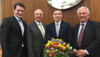 v. l. n. r.: Uwe Pakendorf, Rainer Deppe, Dr. Erik Werdel und Eduard Wolf