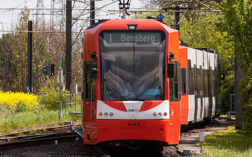 Straßenbahn Linie 1 der KVB