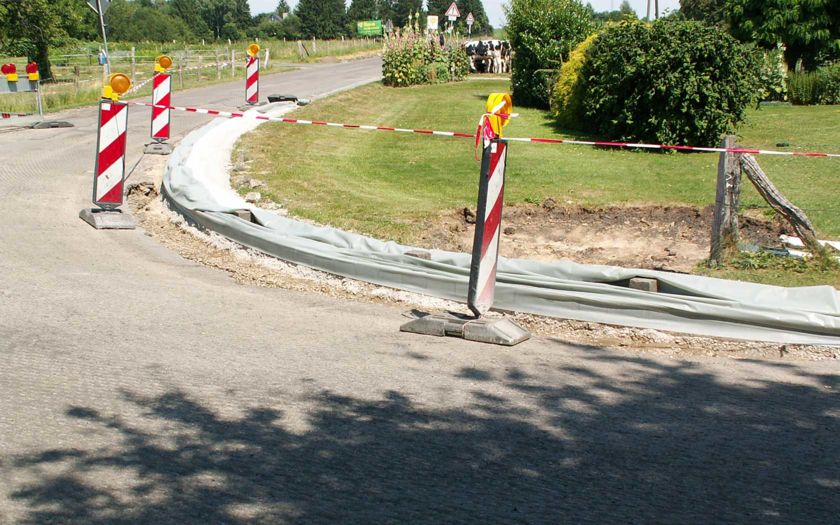 Straßenbaustelle