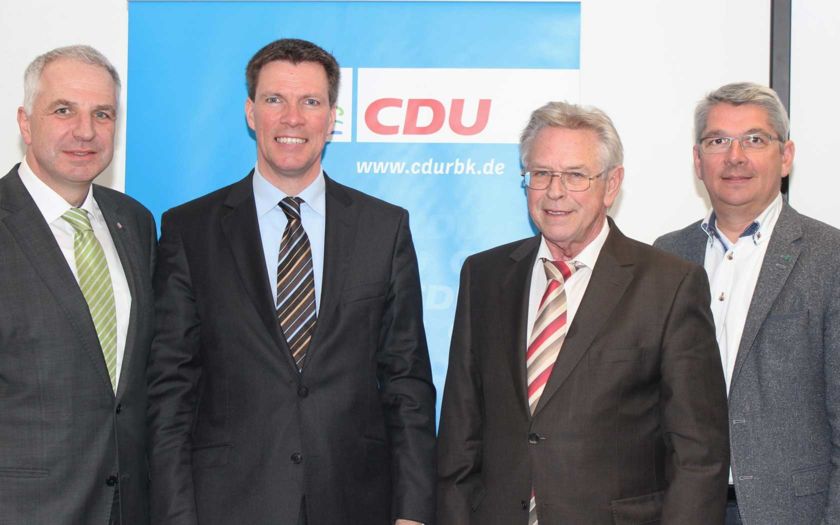 v.l.n.r.: Rainer Deppe, Stephan Santelmann, Holger Müller und Lutz Urbach