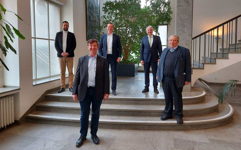 Die neue Fraktionsführung der Fraktionsführung im Regionalrat Köln - v.l.n.r.: Benjamin Schmidt, Stefan Götz, Gregor Golland, Rainer Deppe, Franz-Michael Jansen