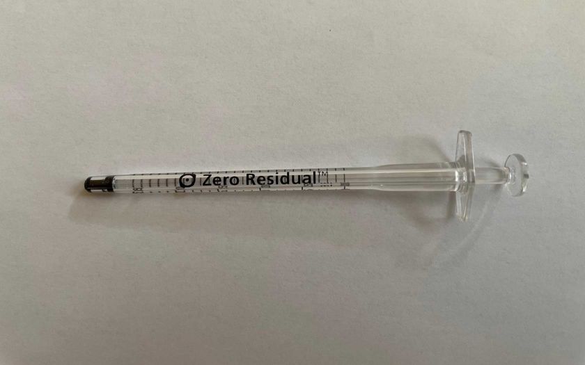 Zero Residual Spritze