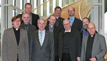 v.l.n.r.: Norbert Hörter, Heinz-Peter Janßen, Winfried Kissel, Rainer Deppe MdL, Michael Knab, Harald Fischer, Gereon Bonnacker, Christoph Bernards, Andreas Luckey, Msgr. Johannes Börsch