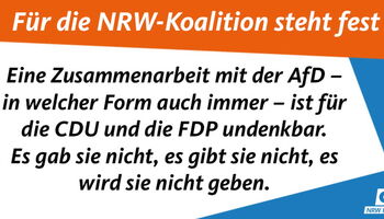Grafik: Keine Zusammenarbeit mit Antidemokraten von rechts und links