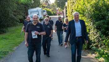 Rainer Deppe im Gespräch mit Christoph Nicodemus, Bürgermeisterkandidat in Overath
