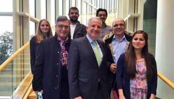Landtagsbesucher der neuen Unions-Gruppierung "Union der Vielfalt" mit Vertretern aus dem Rheinisch-Bergischen und Umgebung bei Rainer Deppe