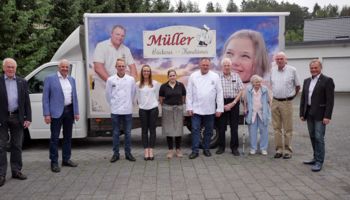 v. l. n. r.: Hermann Küsgen, Rainer Deppe, Bäckerei Norbert Müller, Jörg Weigt
