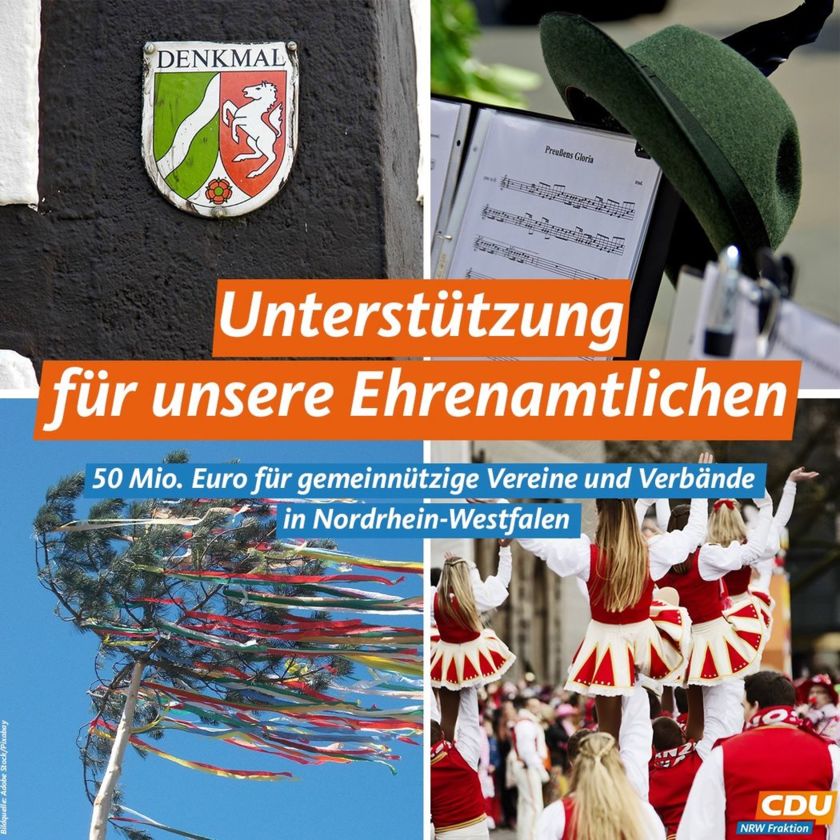 Collage: Unterstützung für unsere Ehrenamtlichen