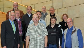 Mitarbeiter der Kreispolizeibehörde unter der Führung von Polizeidirektor Manfred Frorath zu Besuch bei Rainer Deppe MdL.