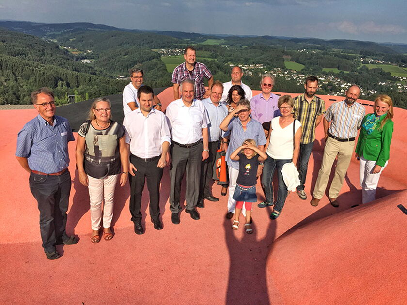 Sommersitzung der CDU-Kreistagsfraktion auf :metabolon mit Abstecher auf den Gipfel