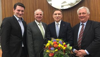 v. l. n. r.: Uwe Pakendorf, Rainer Deppe, Dr. Erik Werdel und Eduard Wolf