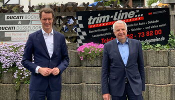 Verkehrsminister Hendrik Wüst und Rainer Deppe