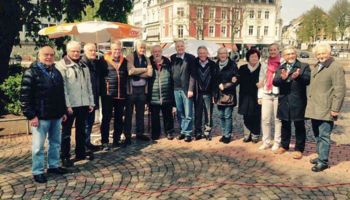 Rainer Deppe am CDA-Stand bei der Maikundgebung in Bergisch Gladbach