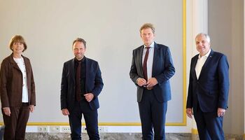 v.l.n.r.: Henriette Reker, Uwe Richrath, Dr. Reimar Molitor (Geschäftsführer Region Köln/Bonn e. V.), Rainer Deppe - Bild: © Region Köln/Bonn e. V., Heiko Specht