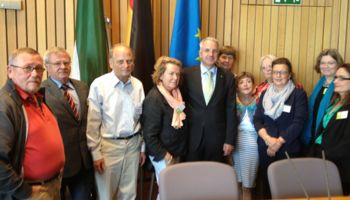 Besuch der ehrenamtlichen Gutachter des Heimverzeichnisses bei mir im Landtag.