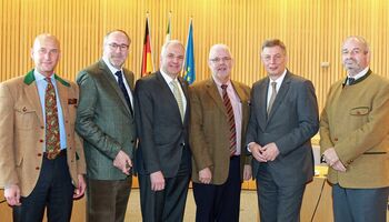 v.l.n.r.: Christoph J. Marpmann, Hans-Jürgen Thies, Rainer Deppe, Ralph Müller-Schallenberg, Bodo Löttgen, Georg Kurella