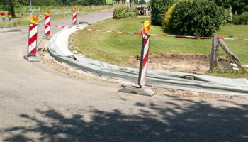 Straßenbaustelle