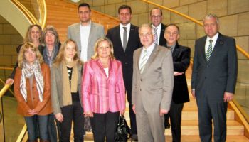 Teamleiter des Rautenberg Media & Print Verlags zu Gast im Landtag.