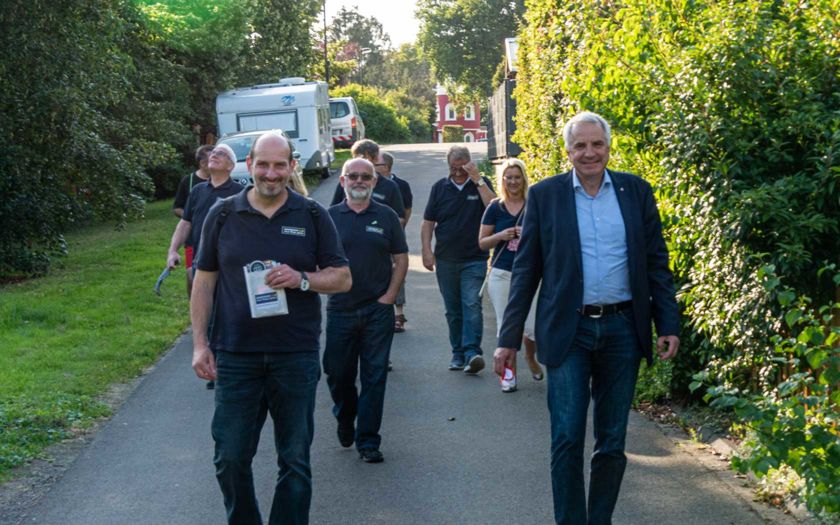 Rainer Deppe im Gespräch mit Christoph Nicodemus, Bürgermeisterkandidat in Overath