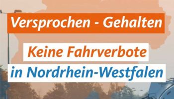 Grafik: Versprochen - Gehalten - Keine Fahrverbote in Nordrhein-Westfalen
