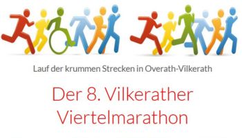 Plakat des 8. Vilkerather Viertelmarathon