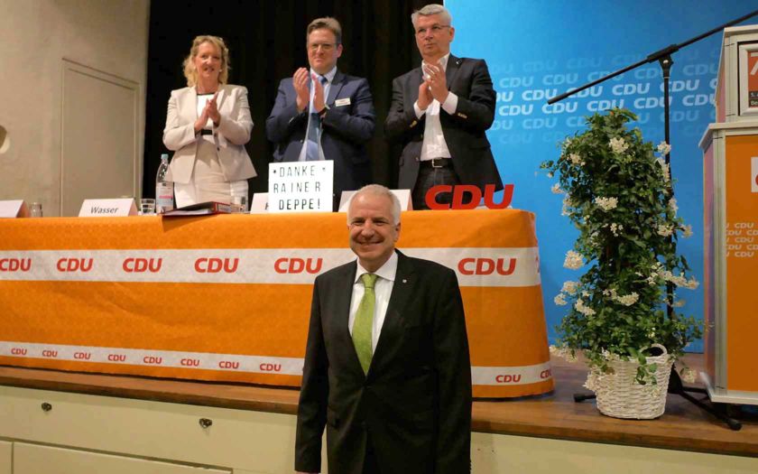 Rainer Deppe auf dem Kreisparteitag