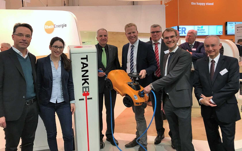 CDU-Abgeordnete des Ausschusses für Wirtschaft, Energie und Landesplanung auf der Messe E-world