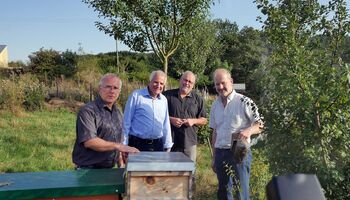 v. l. n. r.: Dr. Christoph Otten, Rainer Deppe MdL, Udo Gensowski, Dirk Franciszak