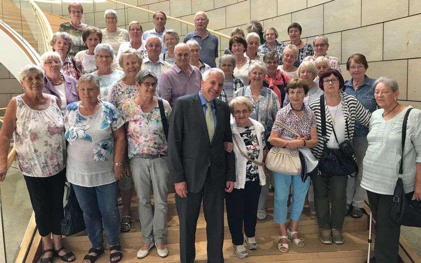 Katholische Frauengemeinschaft Deutschlands aus Leichlingen zu Gast bei Rainer Deppe im Landtag