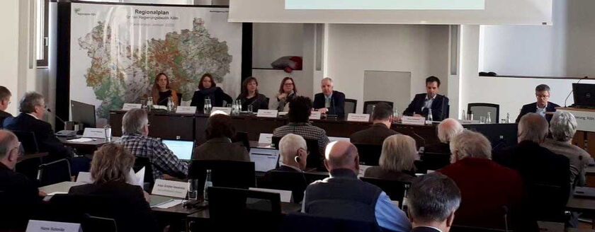 Sitzungsleitung auf der Klausurtagung des Regionalrat Köln