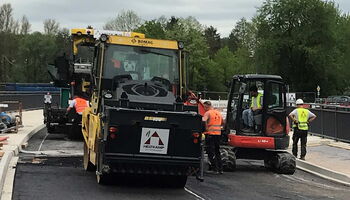 Wupperbrücke - Baustelle mit Behelfsbrücke