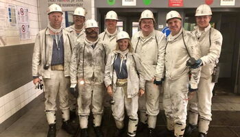 Rainer Deppe zu Besuch im Steinkohlebergwerk Prosper Haniel