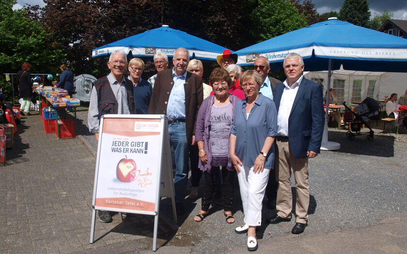 Rainer Deppe beim Fest der Tafel in Kürten