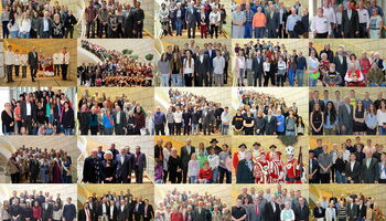 Collage: 25 Besuchergruppen in 2017