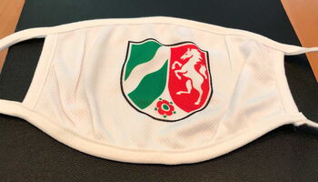 Mund-Nase-Schutz mit NRW-Landeswappen