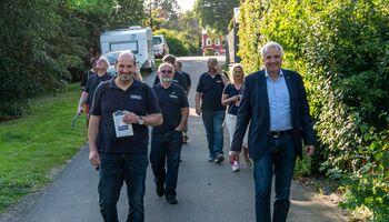 Rainer Deppe im Gespräch mit Christoph Nicodemus, Bürgermeisterkandidat in Overath