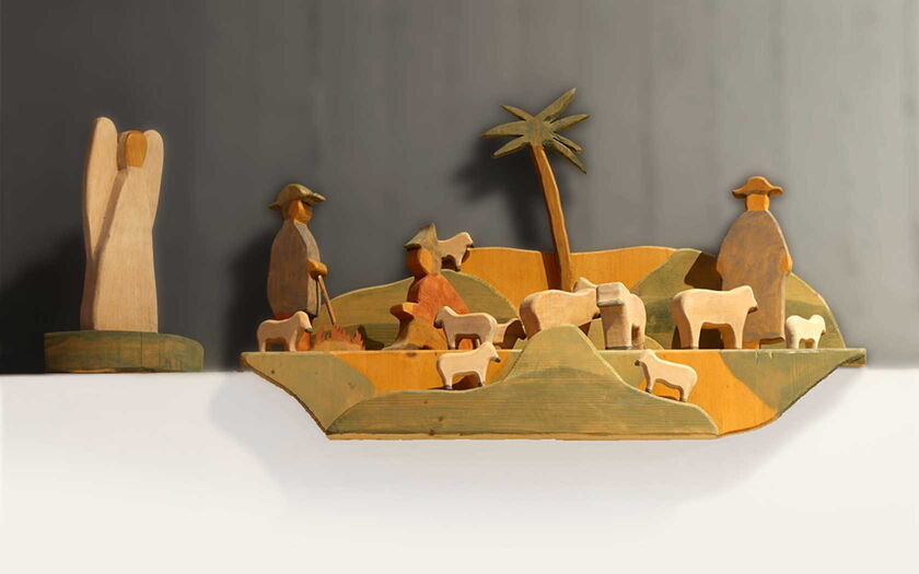 Weihnachtskrippe aus dem Stephanuns-Gemeindezentrum der Evangelischen Kirchengemeinde in Hilgen-Neuenhaus