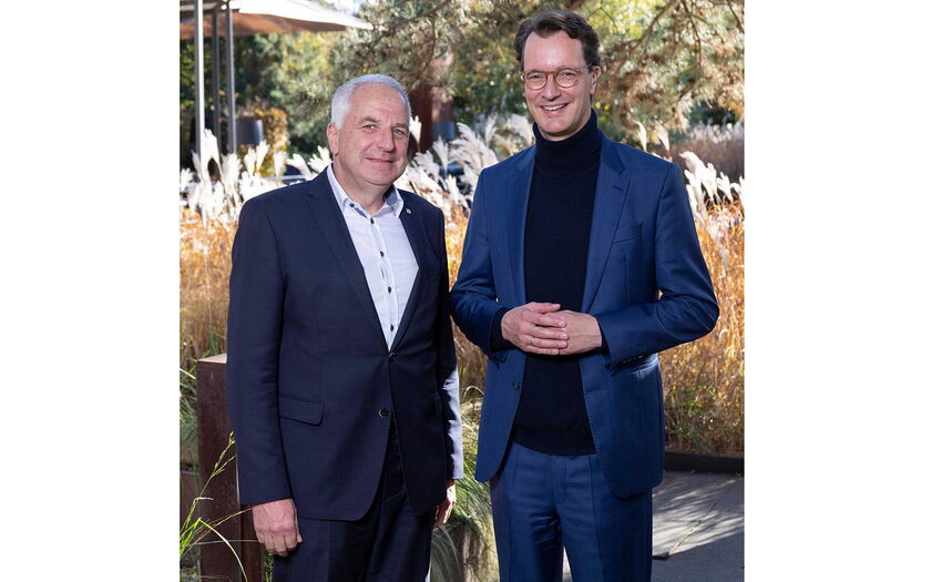 Rainer Deppe (links) und Hendrik Wüst (rechts) (Quelle: Ralph Sondermann)