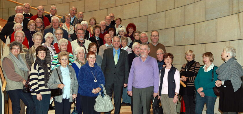 50 Bürger aus Rhein-Berg zu Gast bei Rainer Deppe im Landtag.