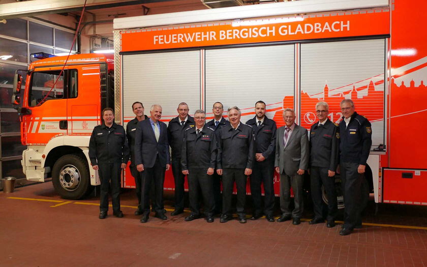 v.l.n.r. Frank Haag, Jörg Köhler, Rainer Deppe MdL, Ralf Etzler, Achim Lütz, Bastian Eltner, Ulrich Buntenbach, Simon Spanier, Holger Müller MdL, Roger Machill und Wolfgang Weiden