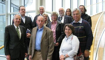 Als erste Besuchergruppe aus dem Nordkreis konnte Rainer Deppe bereits am Montag, 8 Tage nach dem Wahlsonntag, eine Abordnung des Leichlinger Schützenkreises begrüßen.