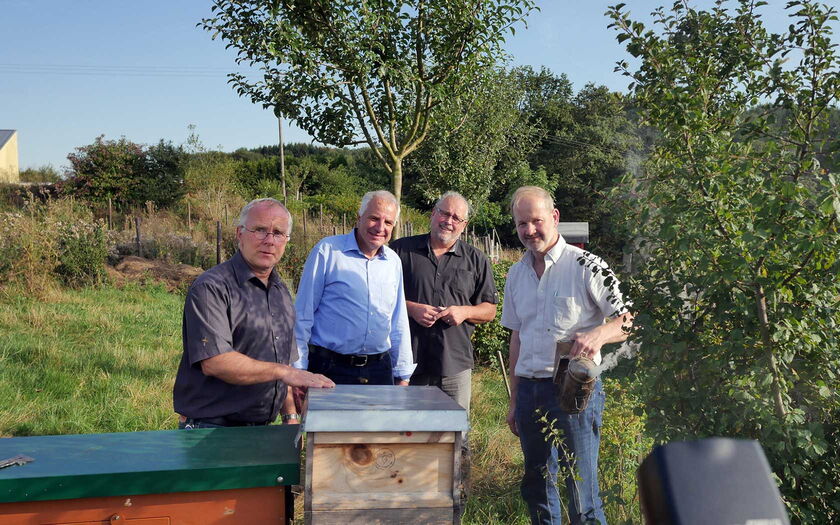 v. l. n. r.: Dr. Christoph Otten, Rainer Deppe MdL, Udo Gensowski, Dirk Franciszak