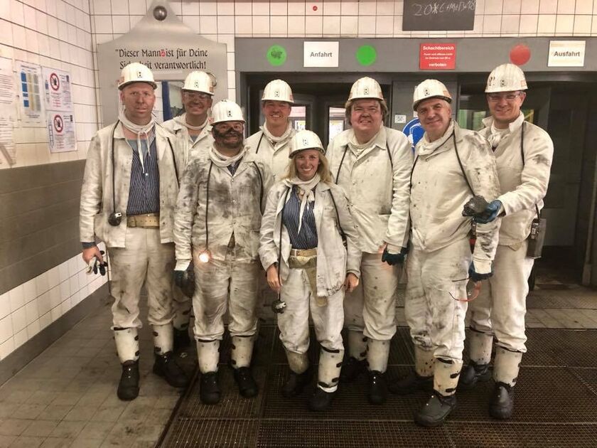 Rainer Deppe zu Besuch im Steinkohlebergwerk Prosper Haniel