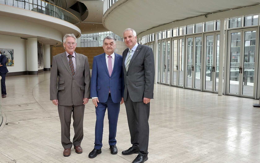 v.l.n.r.: Holger Müller, Herbert Reul und Rainer Deppe