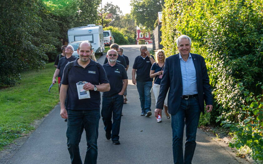 Rainer Deppe im Gespräch mit Christoph Nicodemus, Bürgermeisterkandidat in Overath