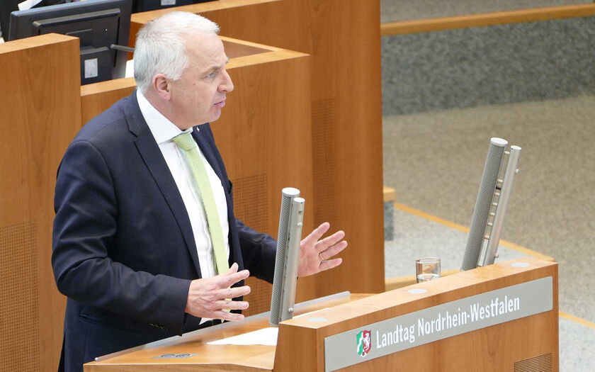Rainer Deppe während einer Rede vor dem Plenum